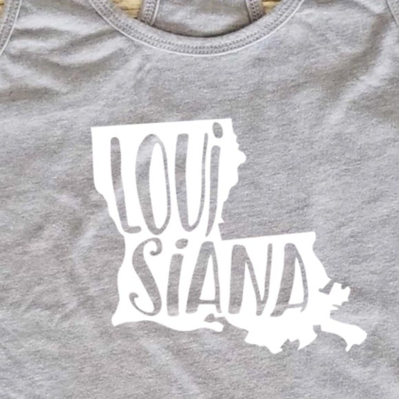 Next Level Apparel Tops - Louisiana State Tank Top